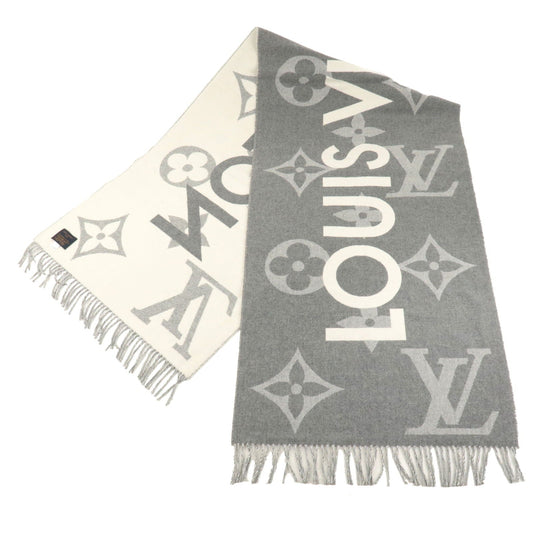 Louis Vuitton Echarpe Monogram Capital Cashmere Wool Scarf M73455