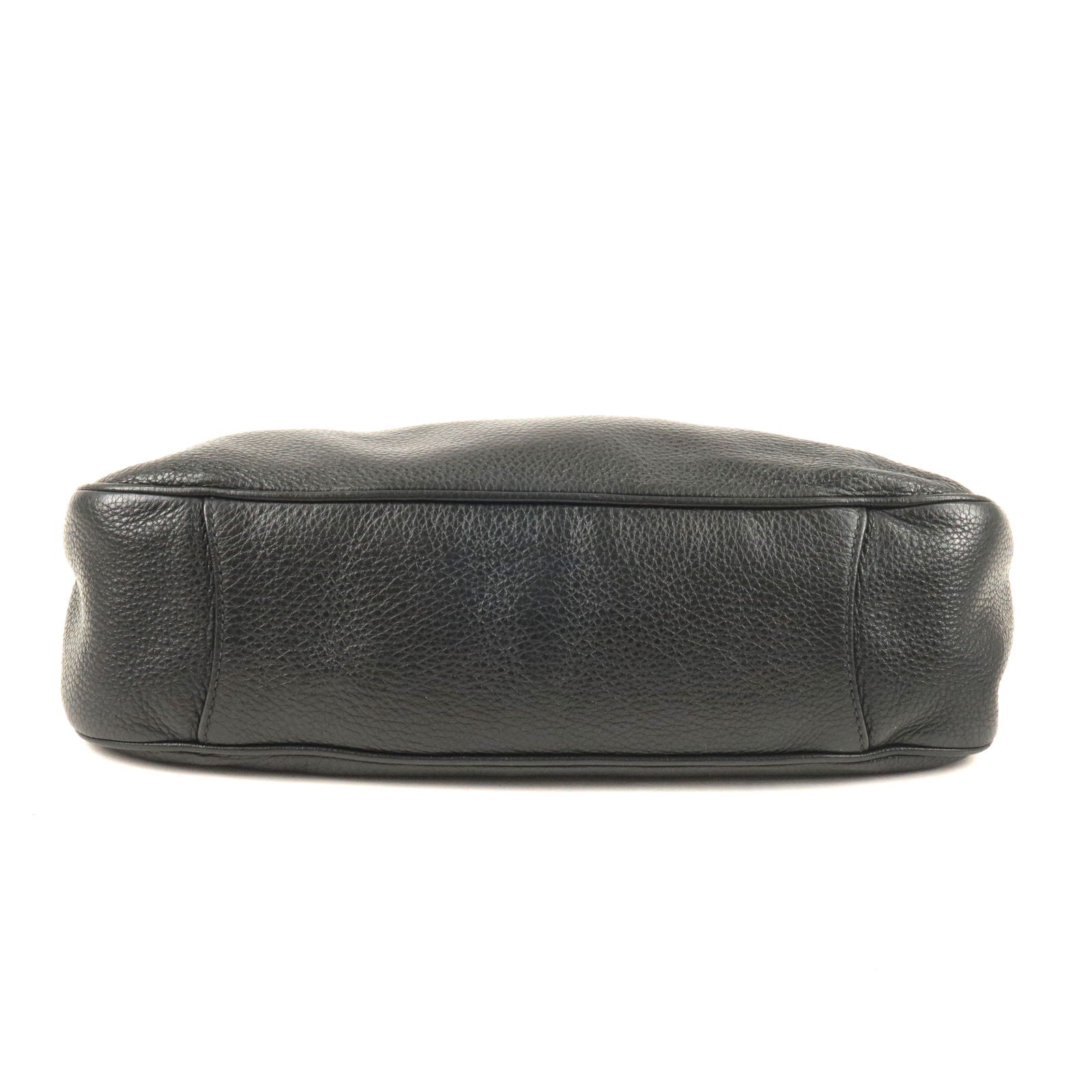 PRADA Vitello Phenix Leather Shoulder Bag NERO Black