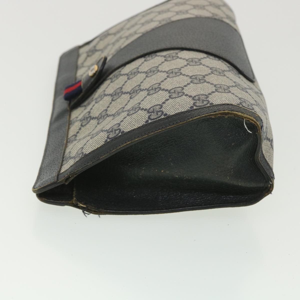 Gucci Leather Canvas Clutch