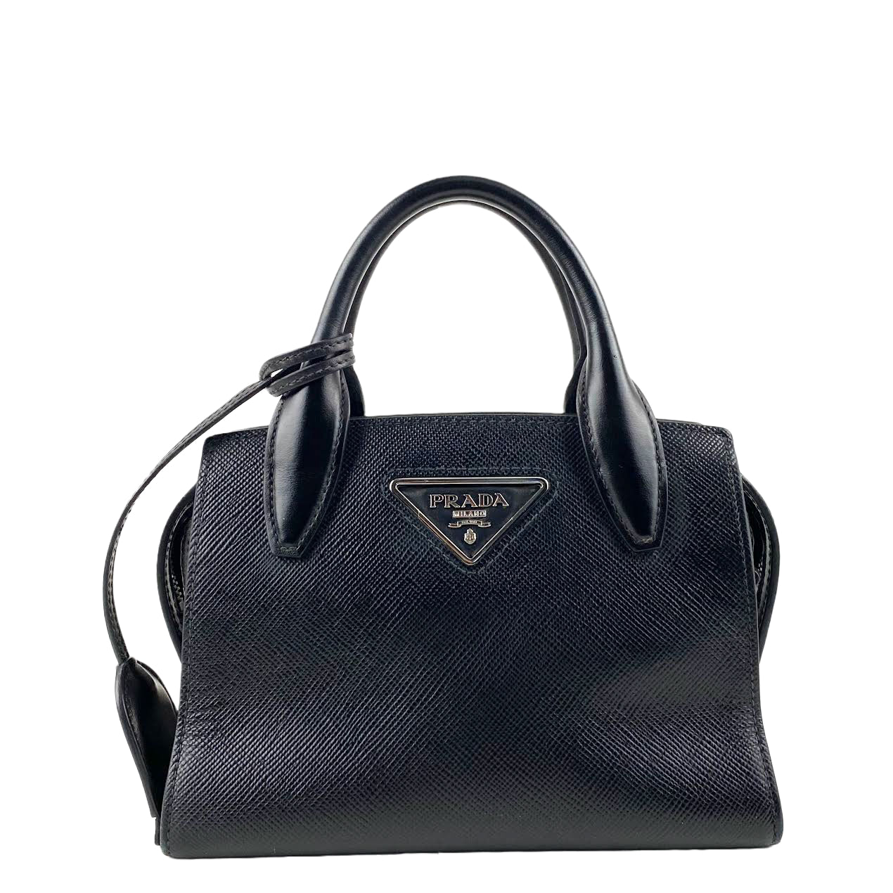 Prada Saffiano Small Kristen Black - OUTLET Luxury Handbag