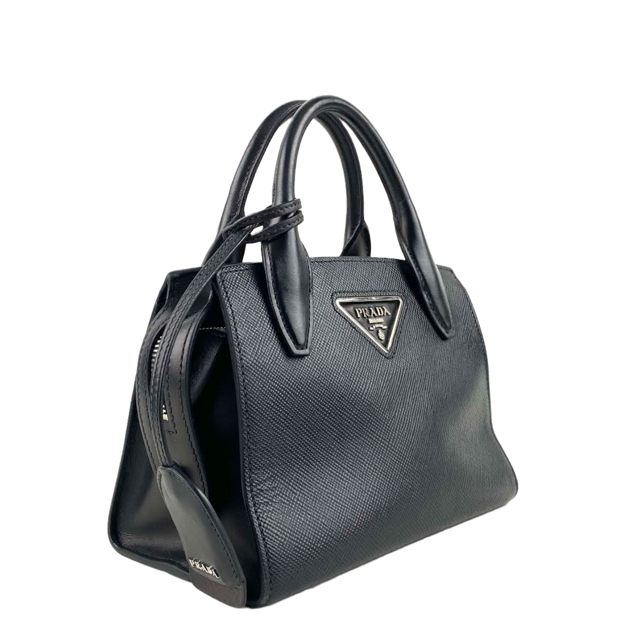 Prada Saffiano Small Kristen Black - OUTLET Luxury Handbag