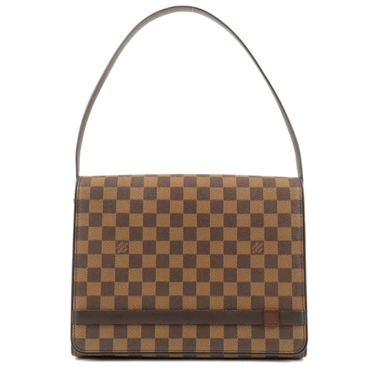 Louis Vuitton Damier Tribeca Carre Shoulder Bag Brown N51161