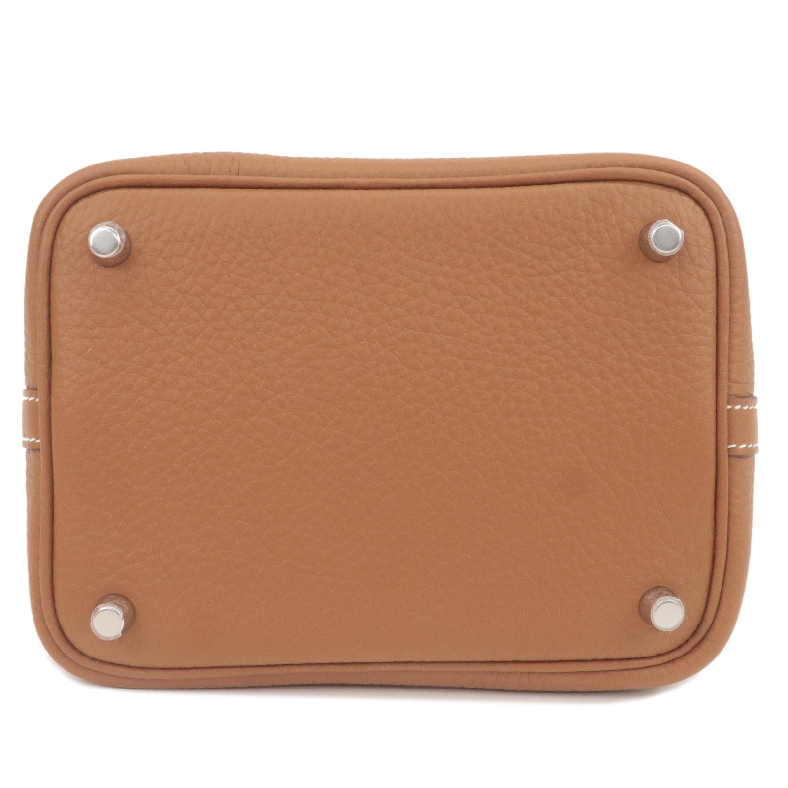 Luxury Hermes Picotin Lock PM Taurillon Clemence Hand Bag Gold