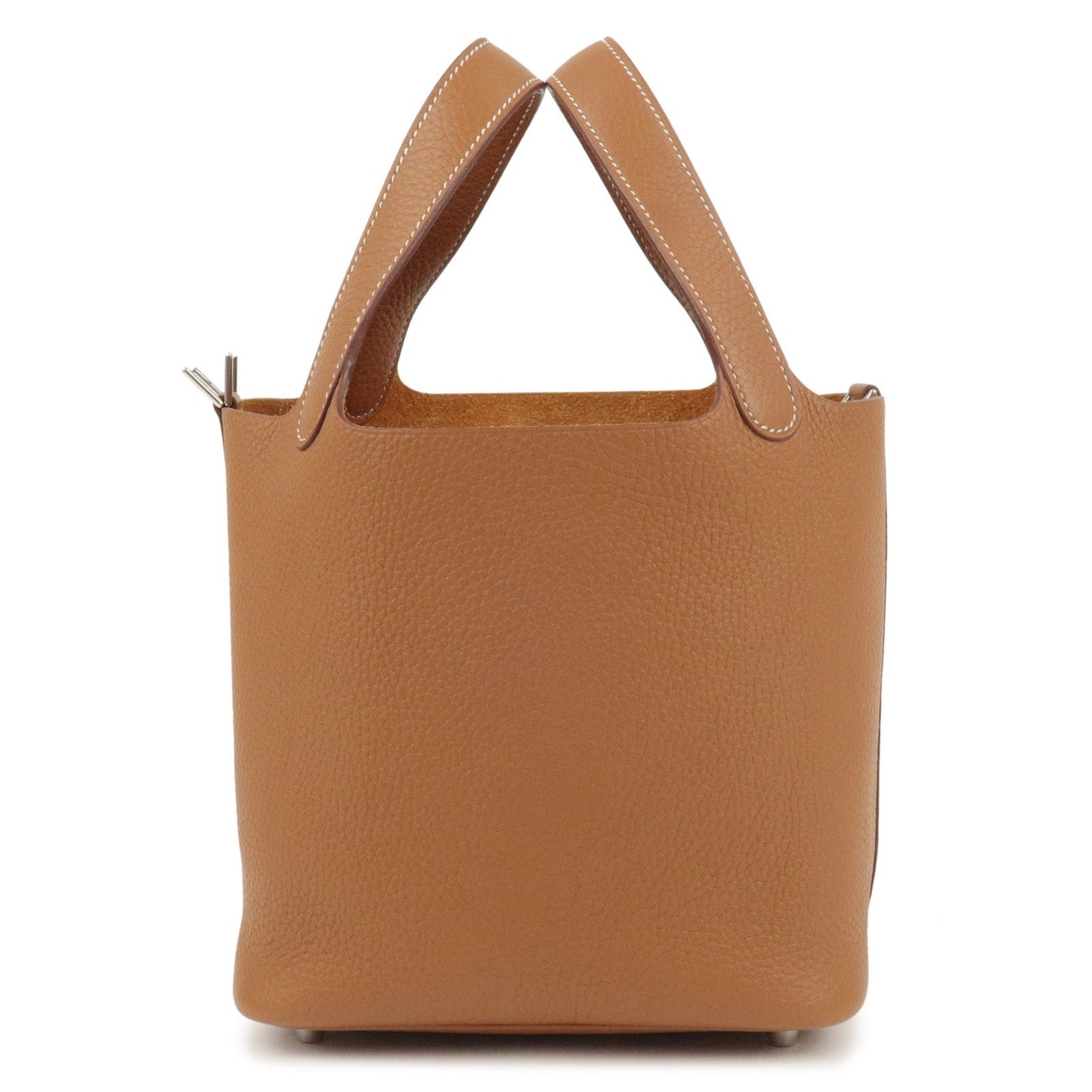 Luxury Hermes Picotin Lock PM Taurillon Clemence Hand Bag Gold