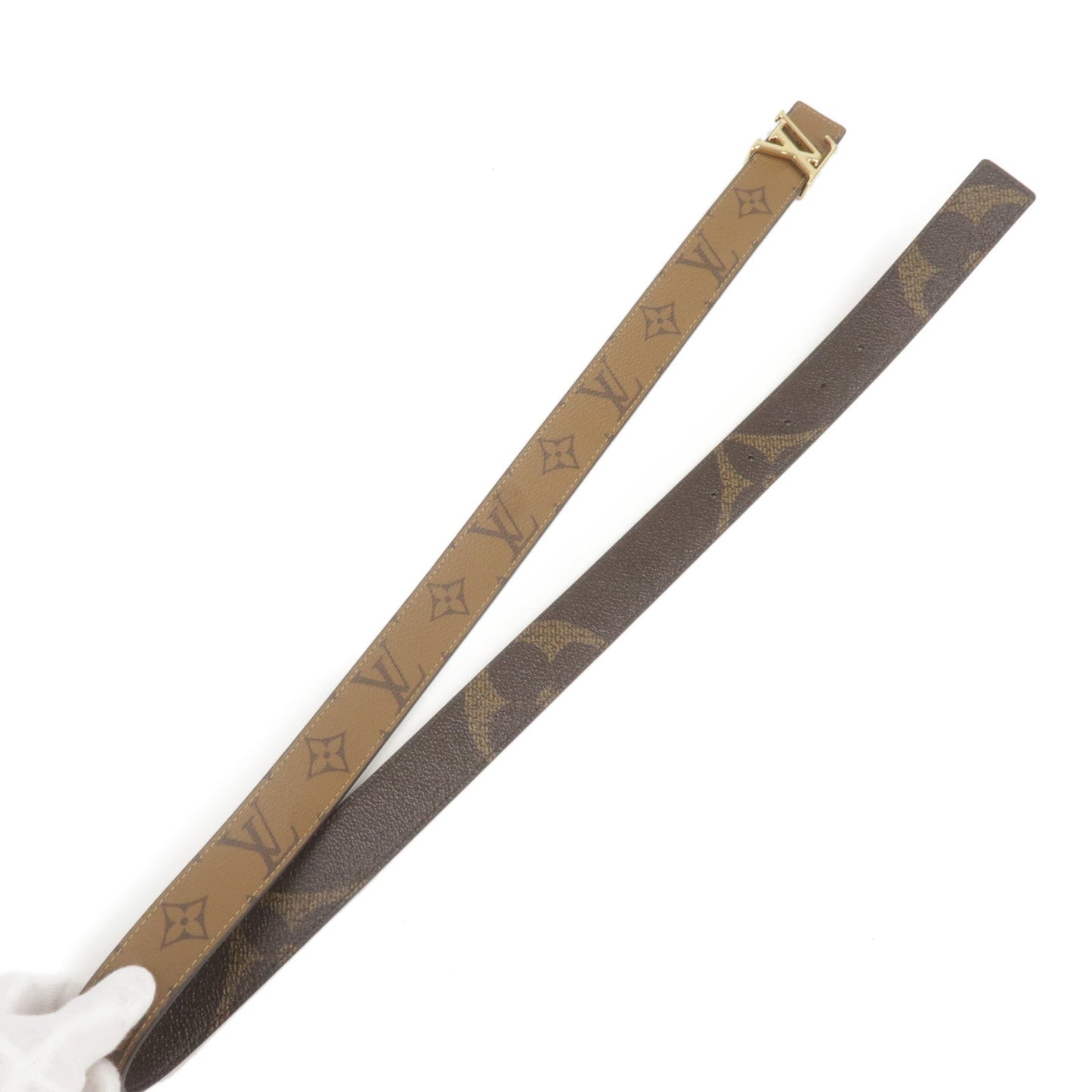 Louis Vuitton Monogram Reverse Saint Tulle 30 MM Belt M0149U