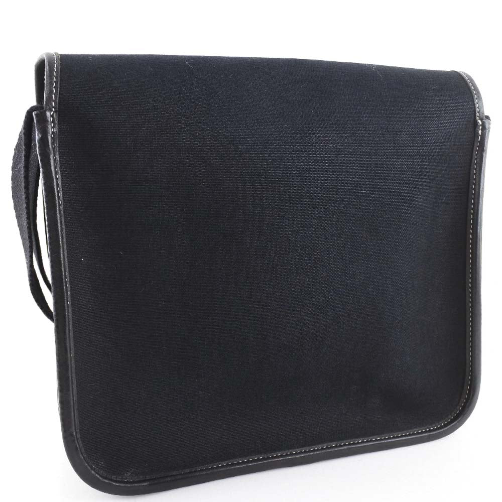 HERMES Shoulder Bag canvas black Buenaben Women