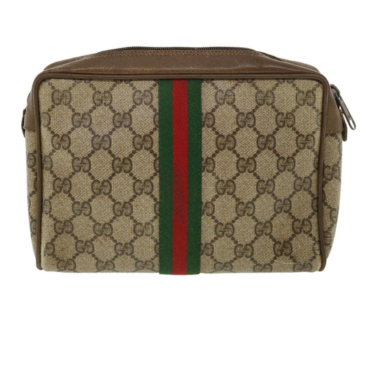 Gucci Leather Canvas Clutch