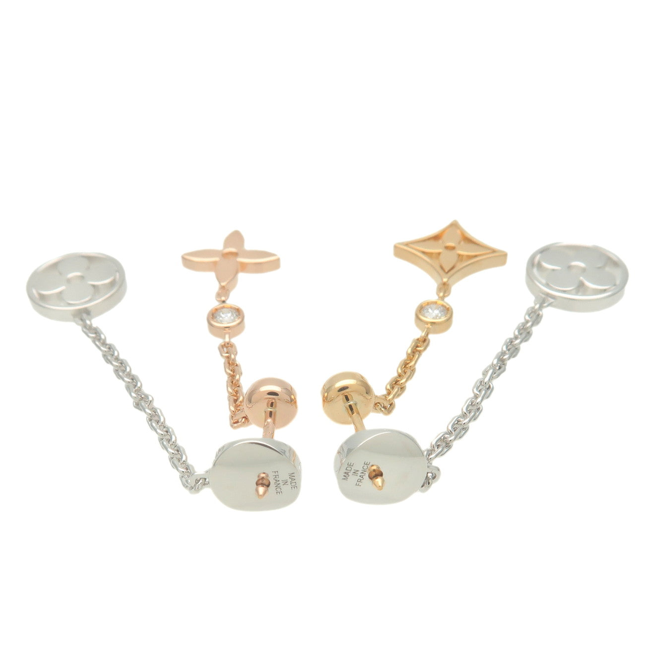 Louis Vuitton Idylle Blossom Long 3P Diamond Earring Q96413