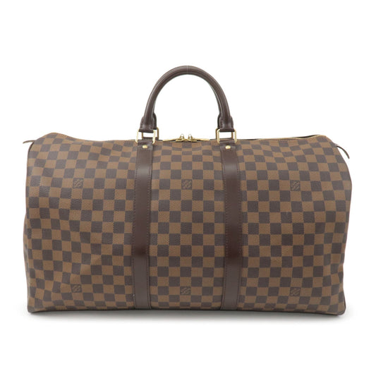 Louis Vuitton Damier Keep All 50 Boston Bag Brown N41427