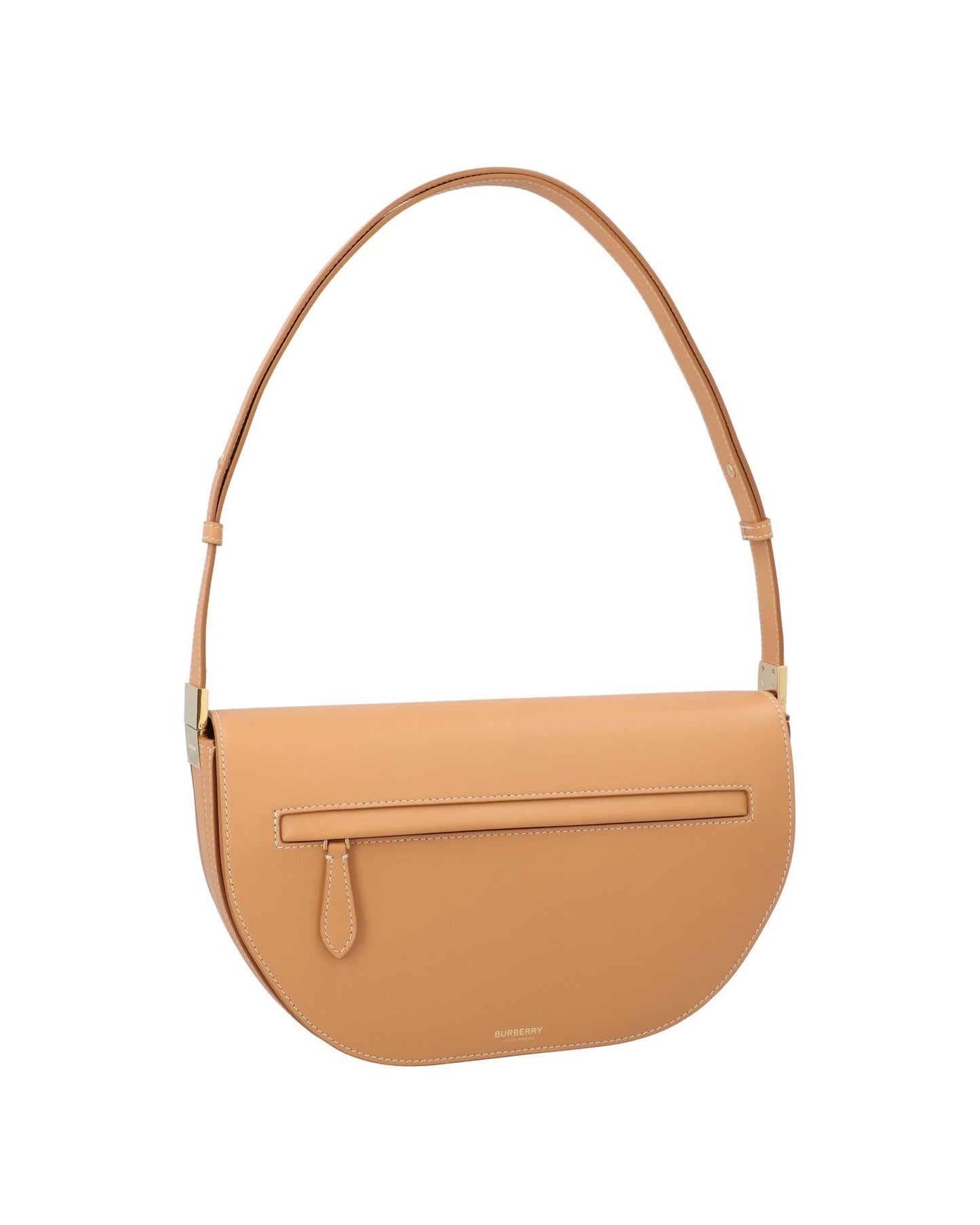 Burberry Leather Shoulder Bag Women Brown | Beige