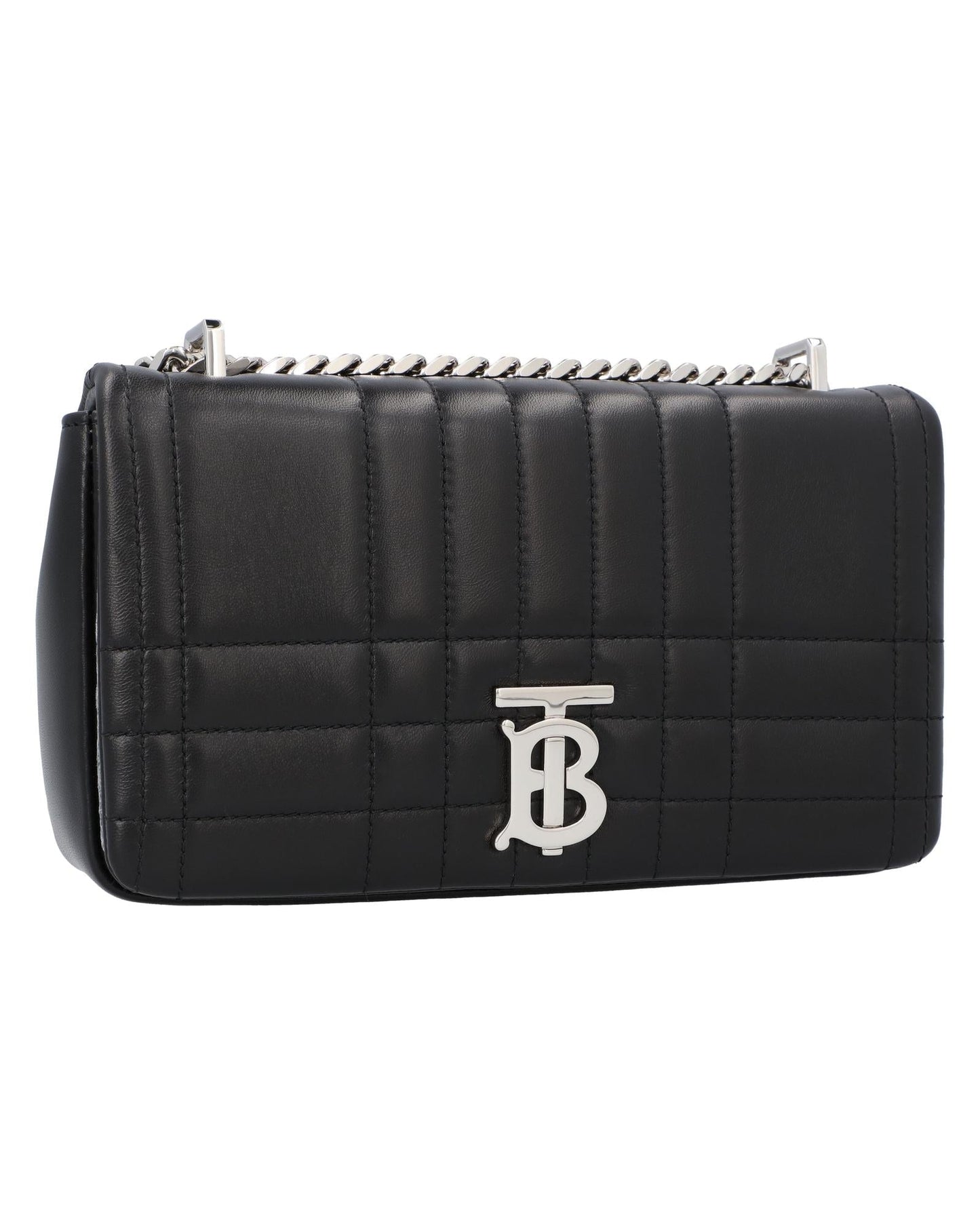 Burberry TB Bag Quilted Leather Shoulder Bag Women Black | Black