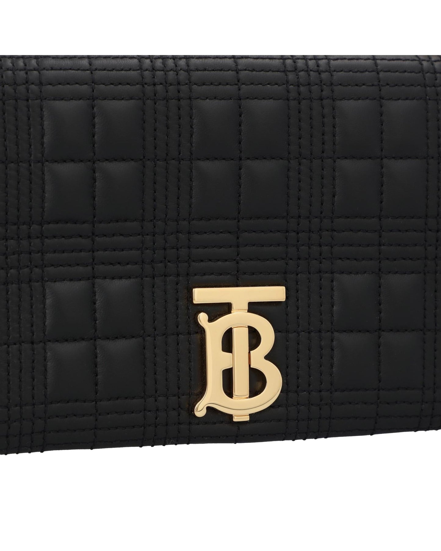 Burberry TB Quilted Leather Crossbody Women Black | Black Messenger Bags