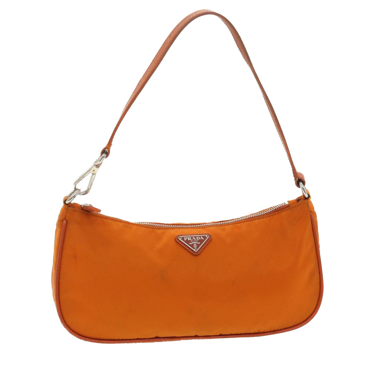Prada Accessory Pouch Nylon Orange Luxury Handbag