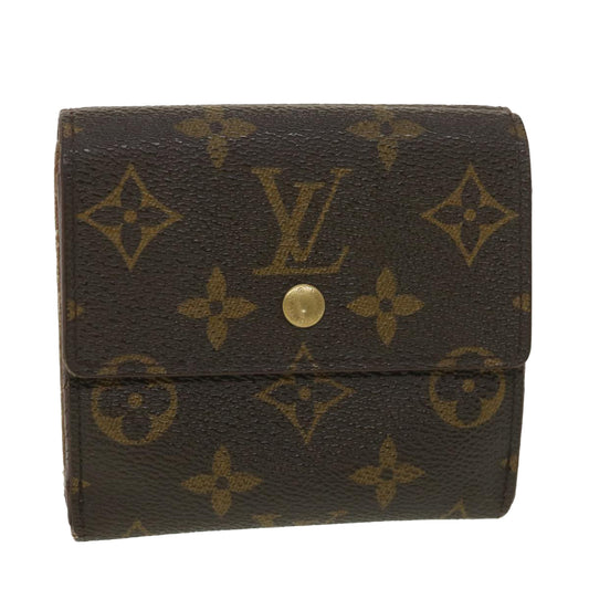 LOUIS VUITTON Monogram Portefeuille Elise Wallet M61654 LV Auth 38169