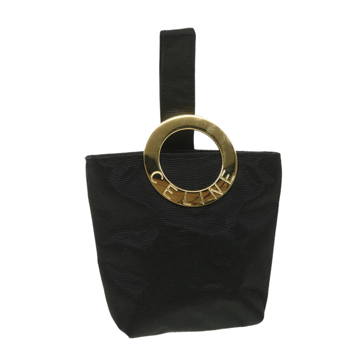 Luxury CELINE Pouch Nylon Black 38667