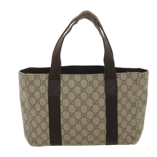 Gucci Leather Canvas Handbag