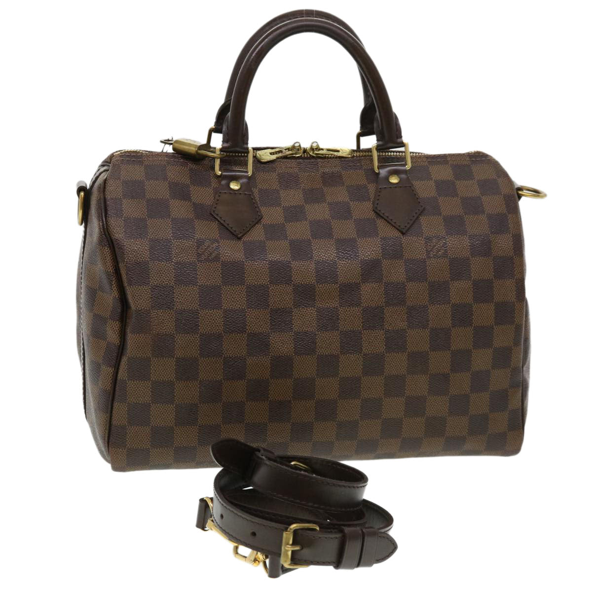 LOUIS VUITTON Damier Ebene Bandouliere 30 Hand Bag N41367 LV 38914