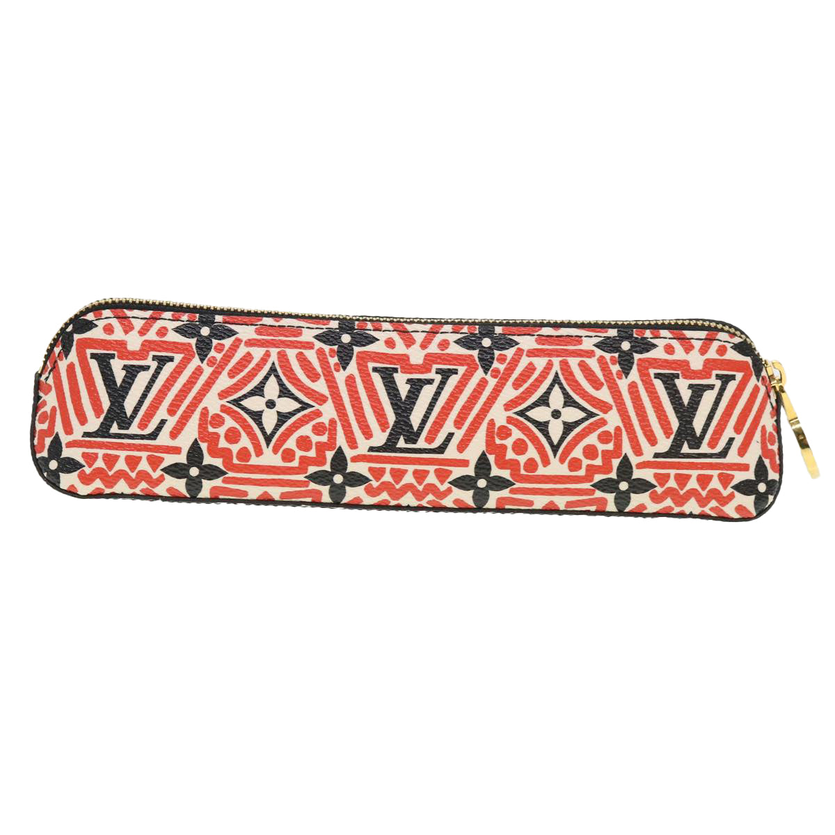 LOUIS VUITTON Monogram Giant Tooth Elizabeth Pen Case Red GI0498 LV 39003