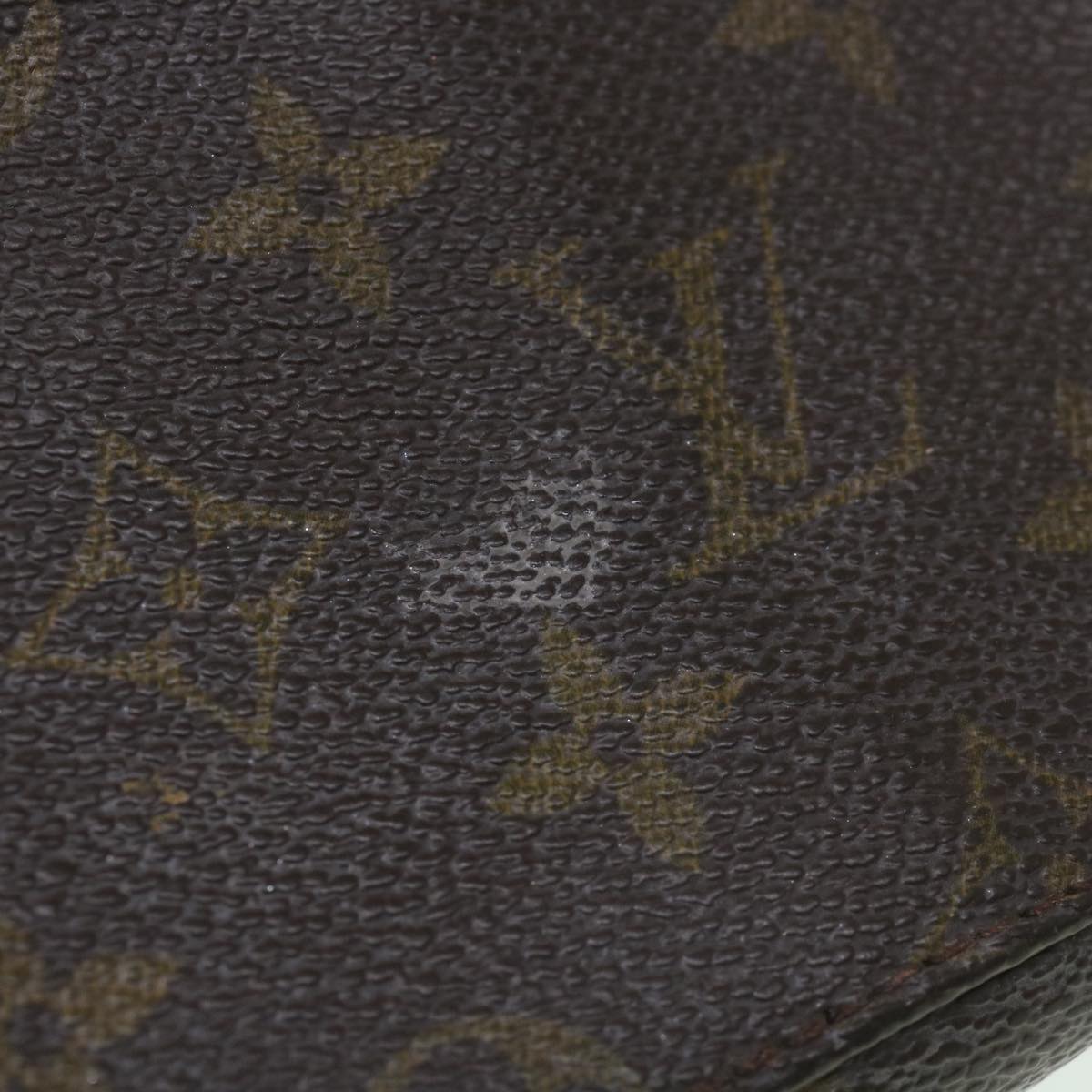 LOUIS VUITTON Monogram Trousse Brush PM Cosmetic Pouch M47510 LV 39155