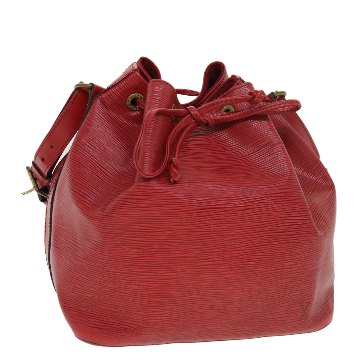 LOUIS VUITTON Epi Petit Noe Shoulder Bag Red M44107 LV 39185