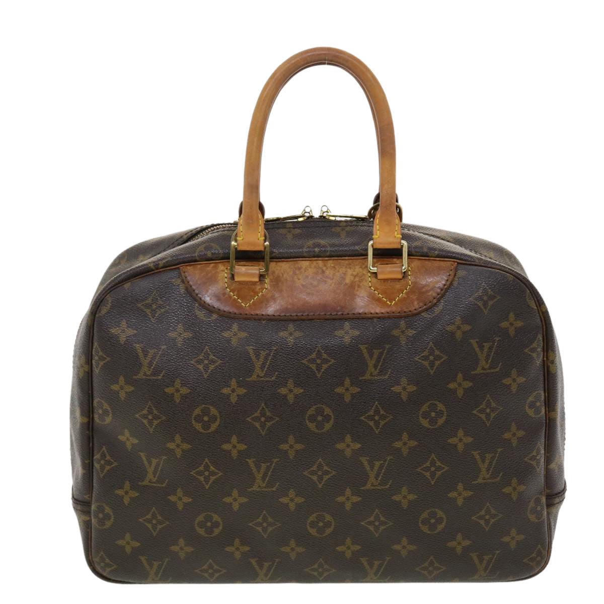 LOUIS VUITTON Monogram Deauville Hand Bag M47270 LV Auth 39462