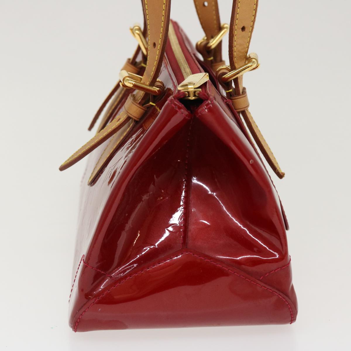 LOUIS VUITTON Monogram Vernis Rosewood Avenue Hand Bag Red M93507 LV 39586