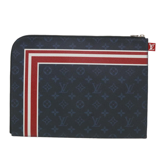 LOUIS VUITTON Monogram Cobalt Pochette Jules GM Clutch Bag M61679 LV Auth 39631A