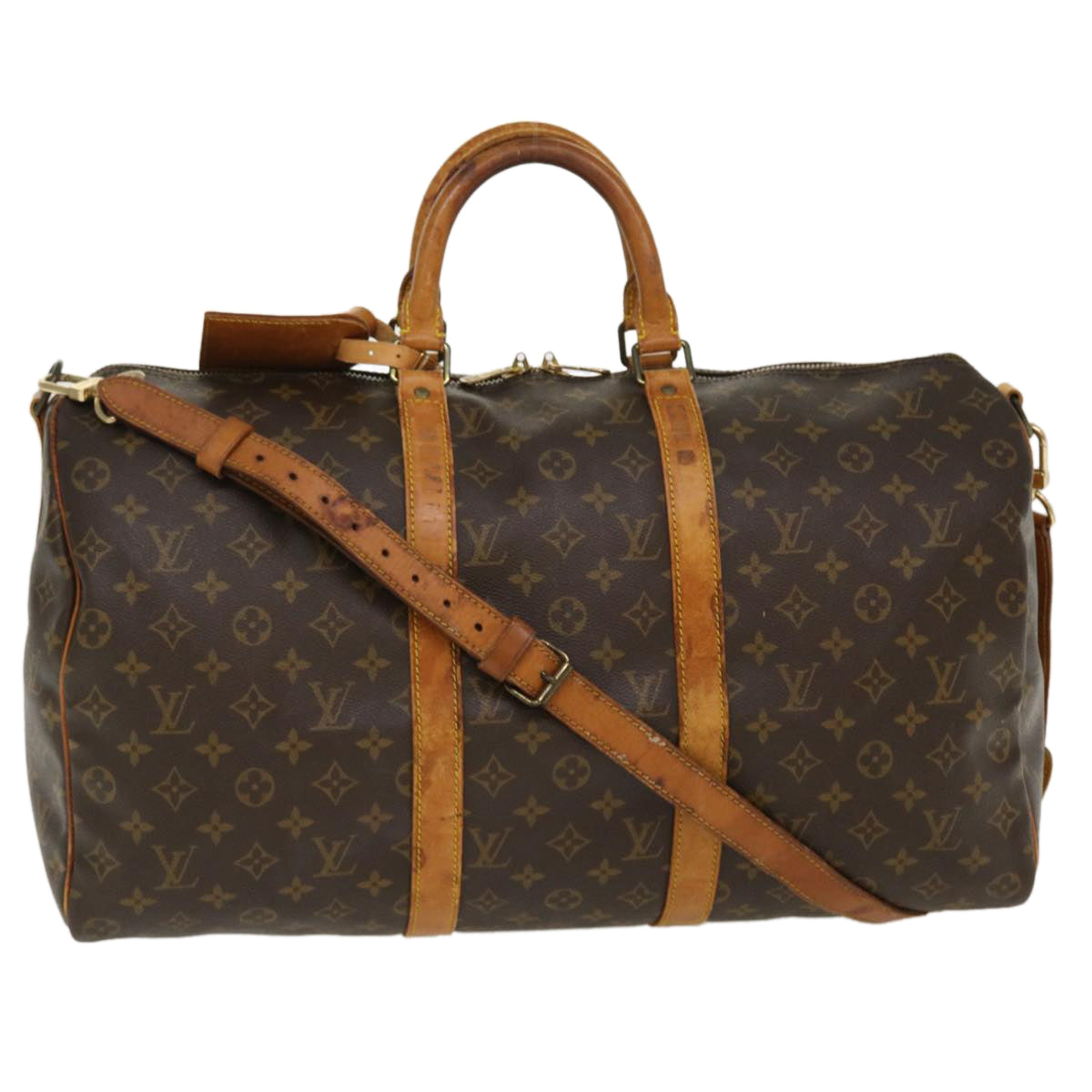 LOUIS VUITTON Monogram Keepall Bandouliere 50 Boston Bag M41416 LV 39684