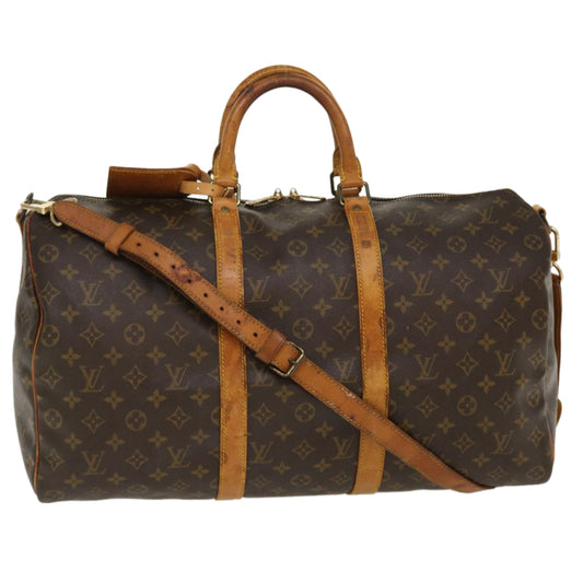 LOUIS VUITTON Monogram Keepall Bandouliere 50 Boston Bag M41416 LV 39684