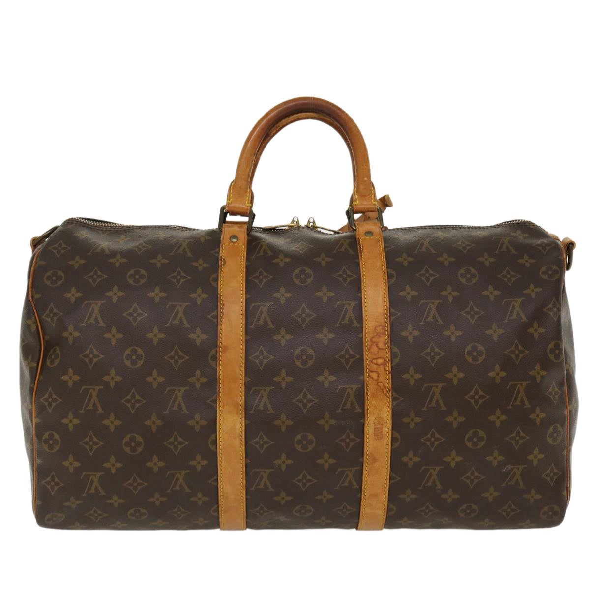 LOUIS VUITTON Monogram Keepall Bandouliere 50 Boston Bag M41416 LV 39684