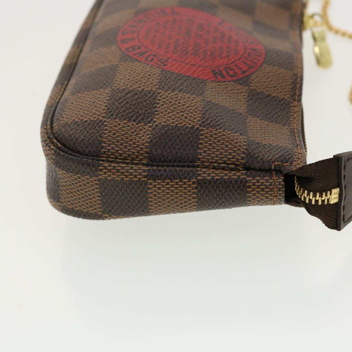 LOUIS VUITTON Damier Ebene T&B Mini Pochette Accessoires Pouch N58011 39918