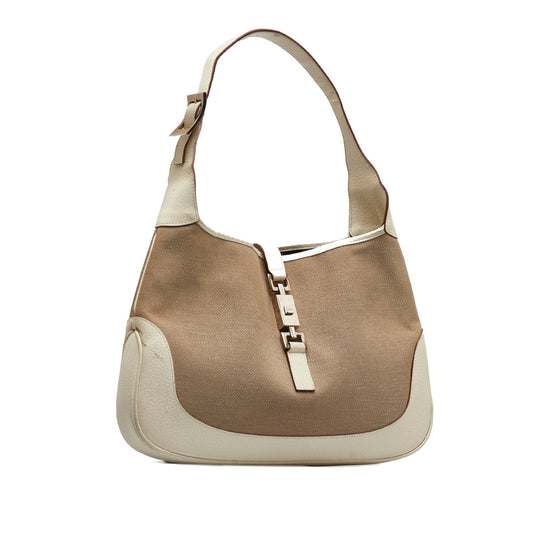 Gucci Leather Canvas Shoulder Bag