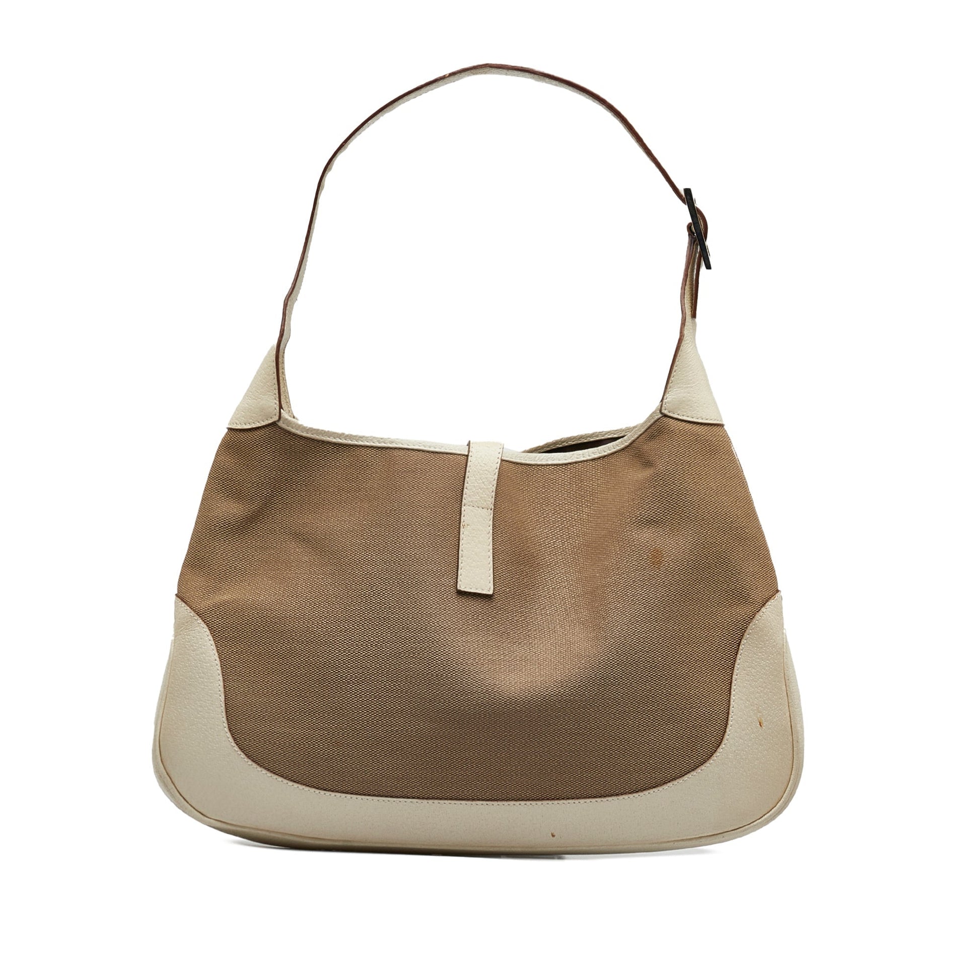 Gucci Leather Canvas Shoulder Bag