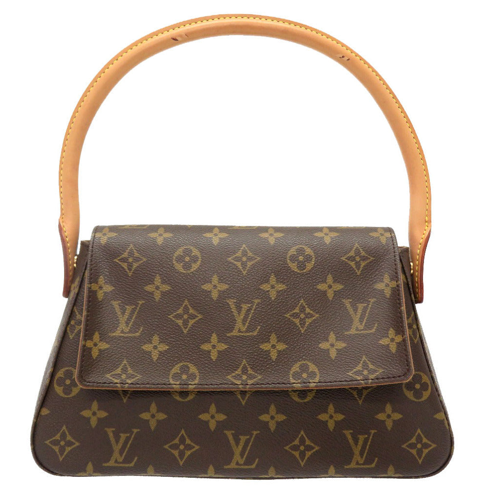 LOUIS VUITTON Handbag Monogram canvas Brown Monogram Mini Looping Women