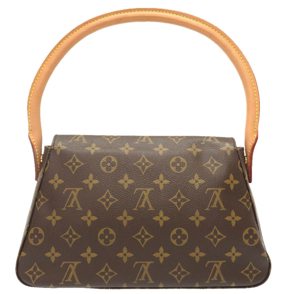 LOUIS VUITTON Handbag Monogram canvas Brown Monogram Mini Looping Women