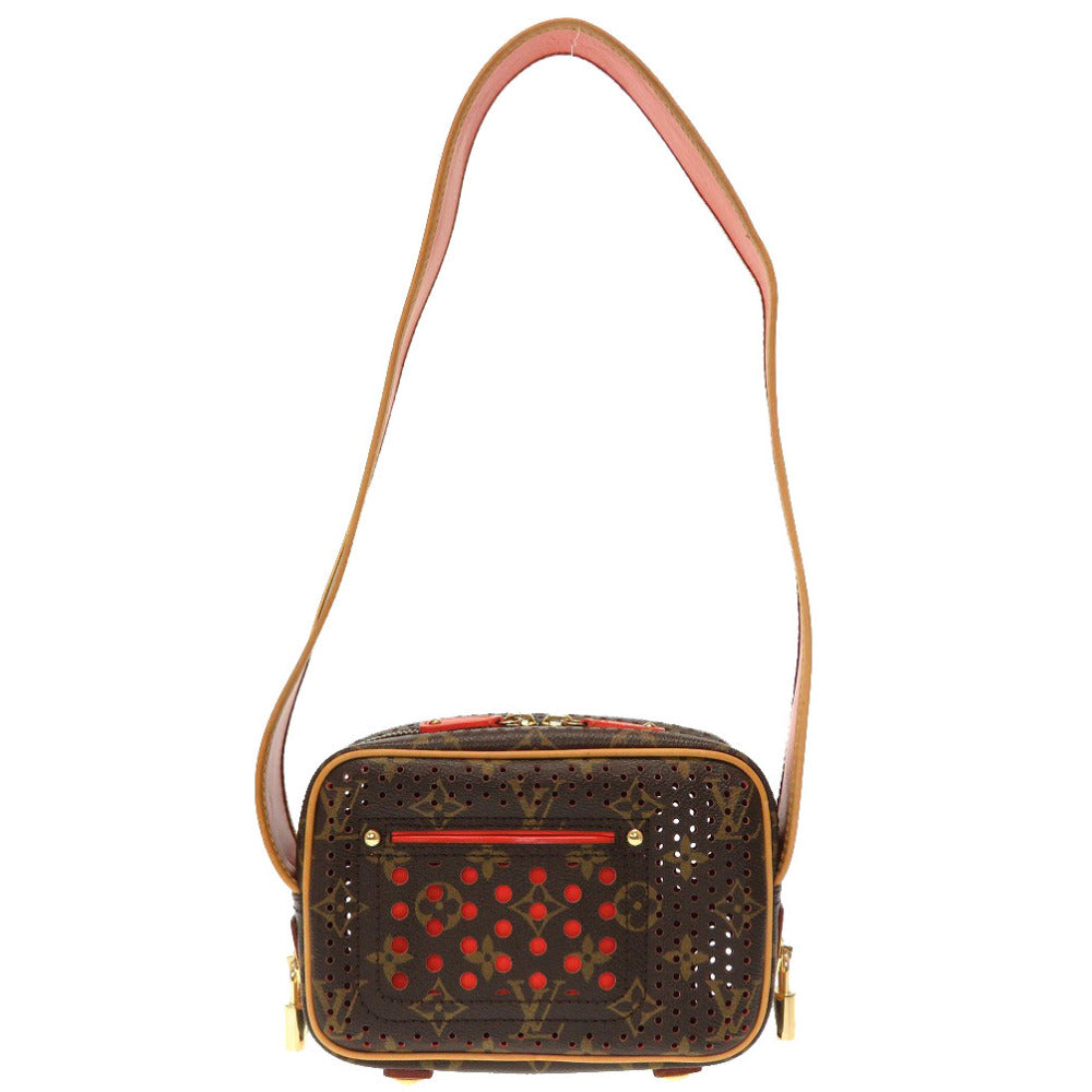 LOUIS VUITTON Shoulder Bag Monogram Perfo Orange Monogram Perfo Mini Trocadero Women