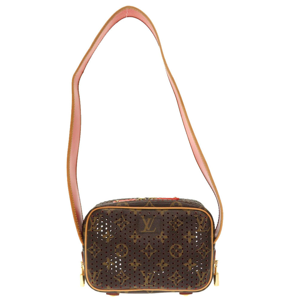 LOUIS VUITTON Shoulder Bag Monogram Perfo Orange Monogram Perfo Mini Trocadero Women