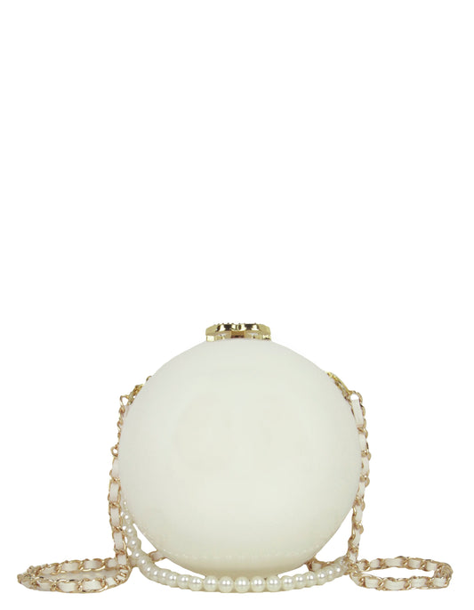 Chanel 2016 Dubai VIP Gift PVC Pearl Bag w/ CC Clasp