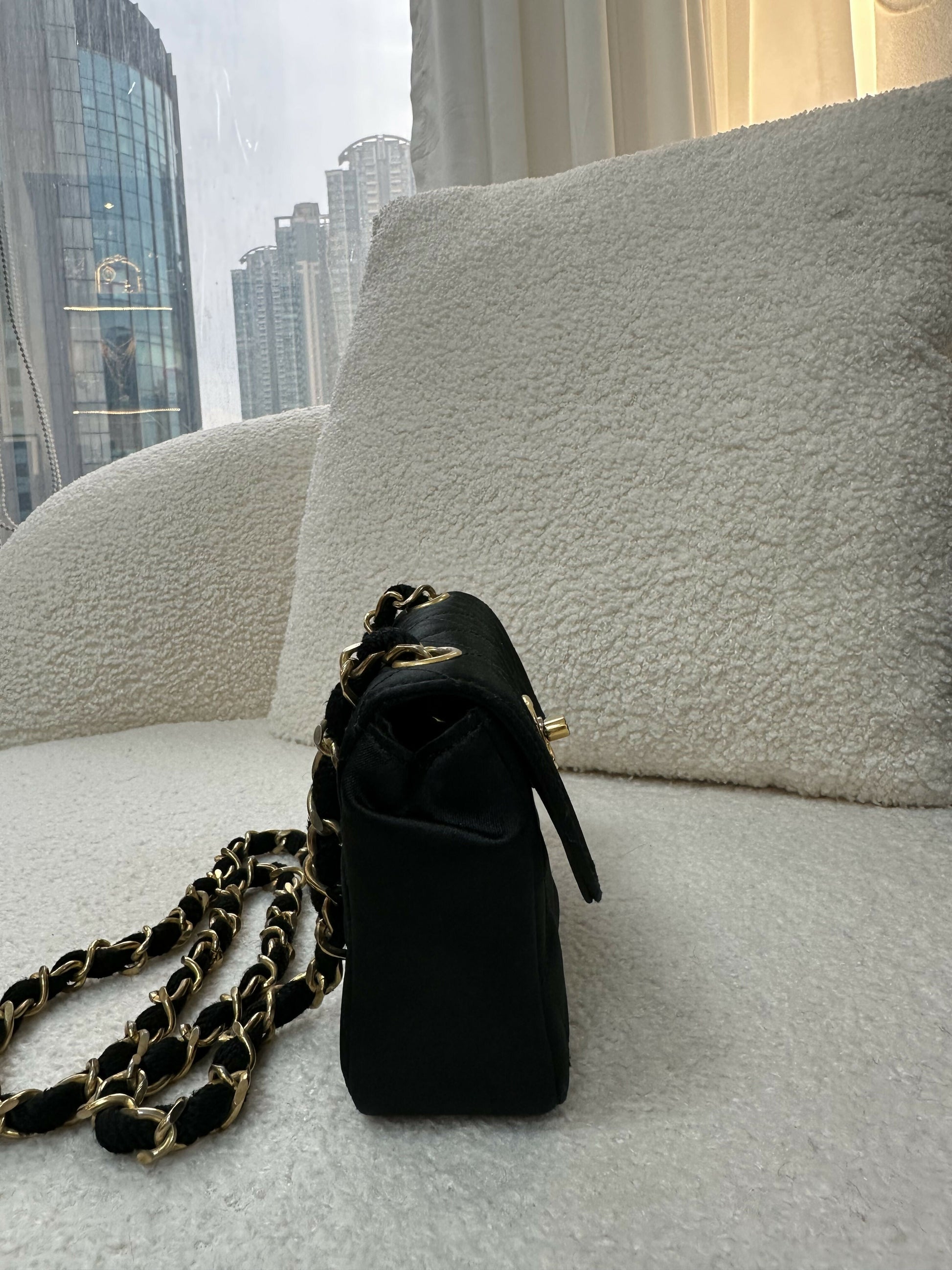 Chanel (1986-88) Classic Mini Satin Bag