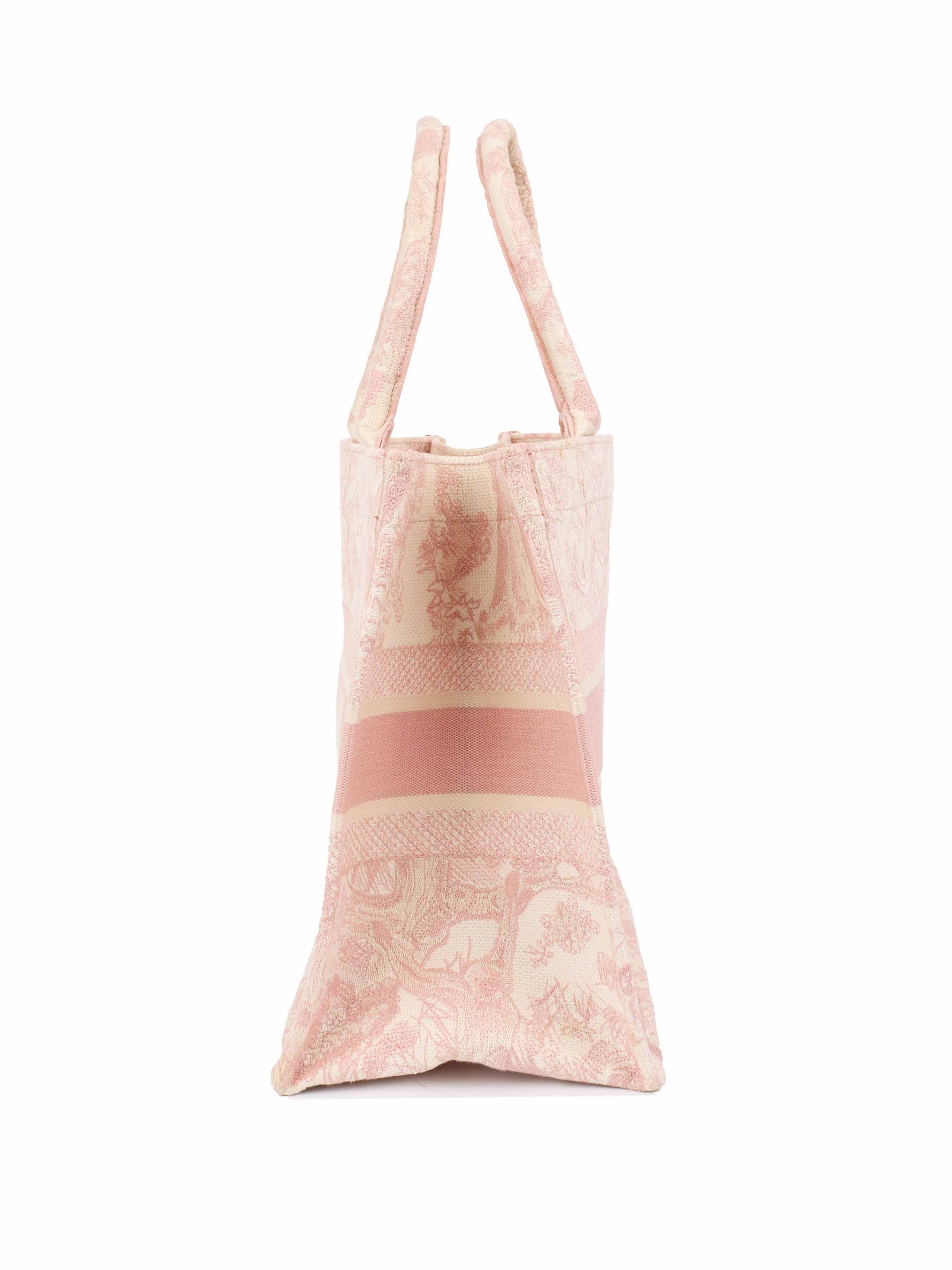 Dior Pink & Cream Medium Book Tote.