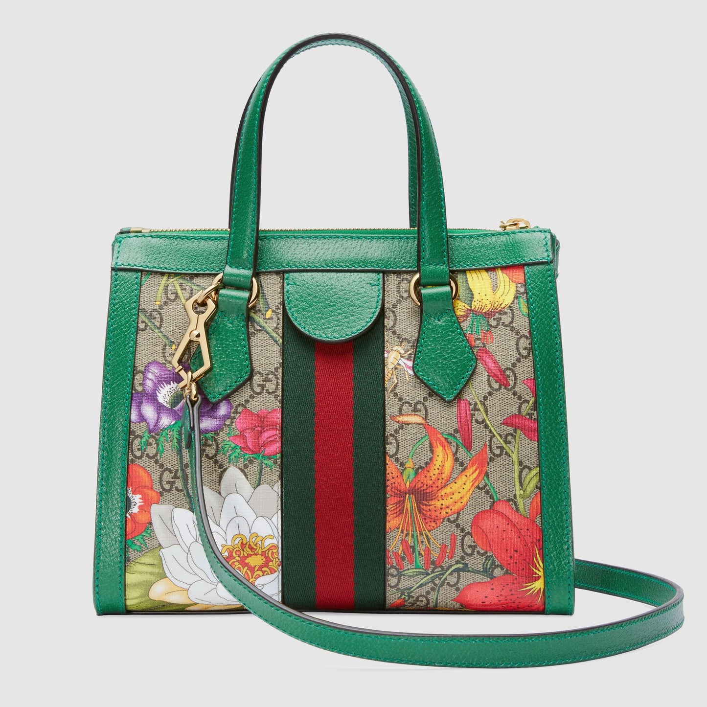 Gucci Monogram Leather Canvas Tote