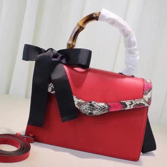 Gucci Monogram Leather Top Handle Crossbody