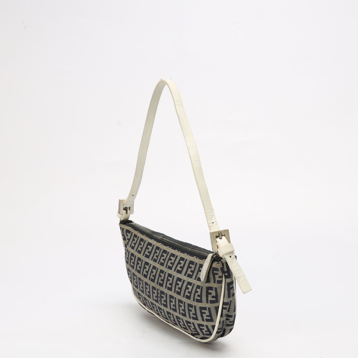 Fendi Zucchino Logo Mini Baguette