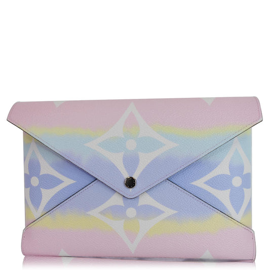 LOUIS VUITTON Kirigami Pochette Large Monogram Escale Clutch Pastel Last Call
