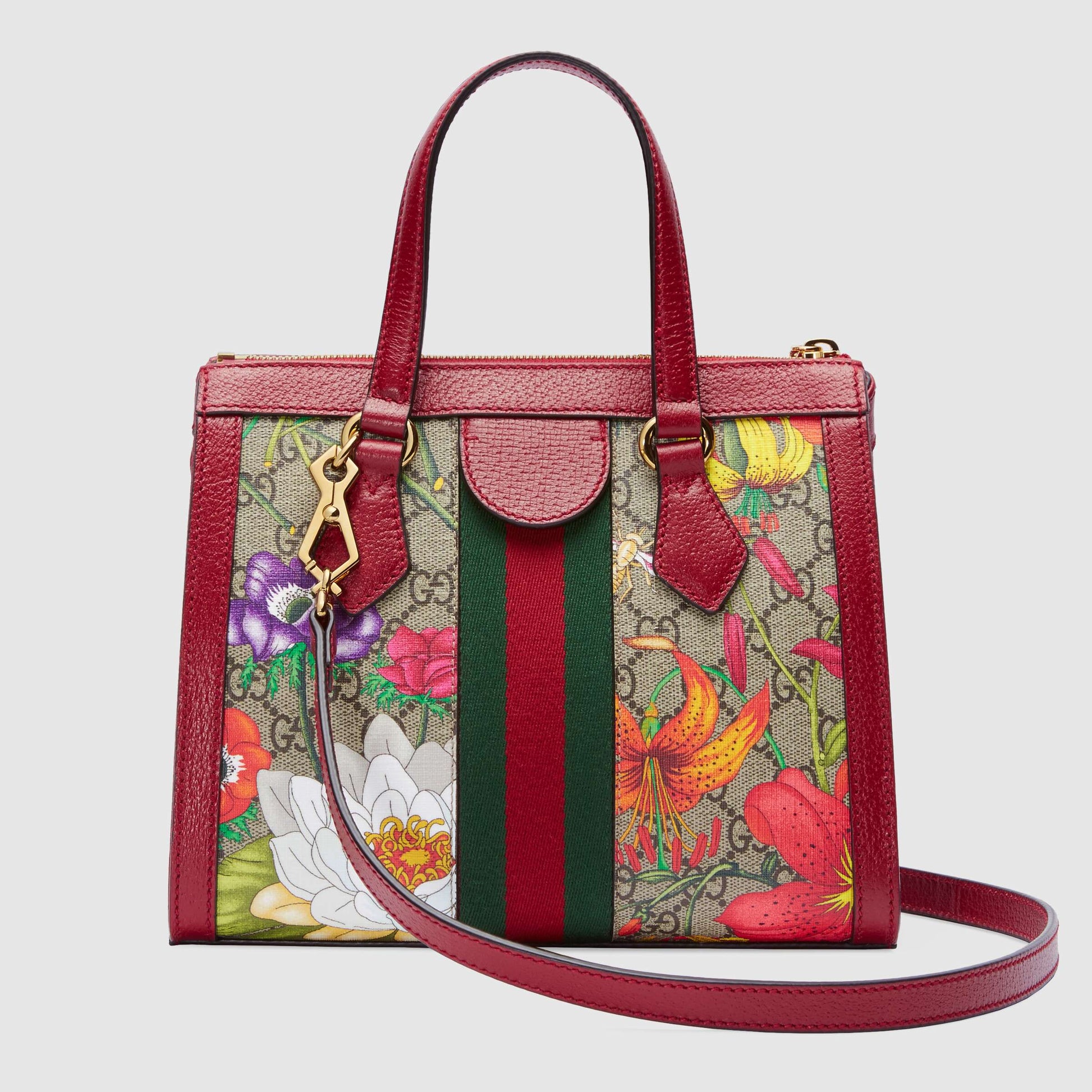 Gucci Monogram Leather Canvas Tote