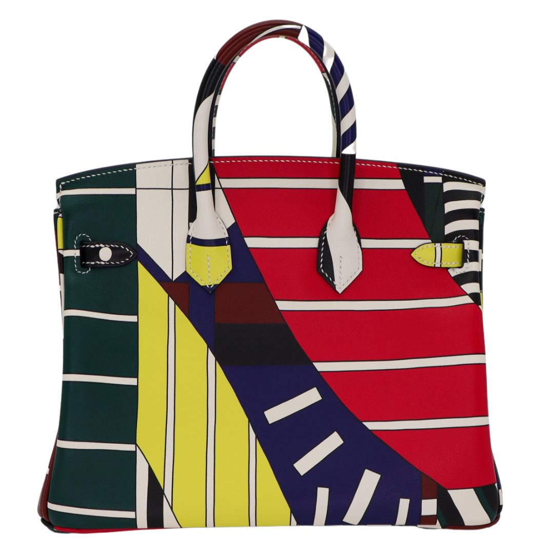 Hermes25cm Birkin One, Two, Three and Away We Go Swift Leather Palladium Hardware
