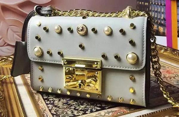 Gucci Monogram Chain Leather Crossbody