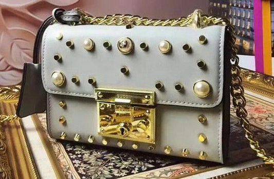 Gucci Monogram Chain Leather Crossbody