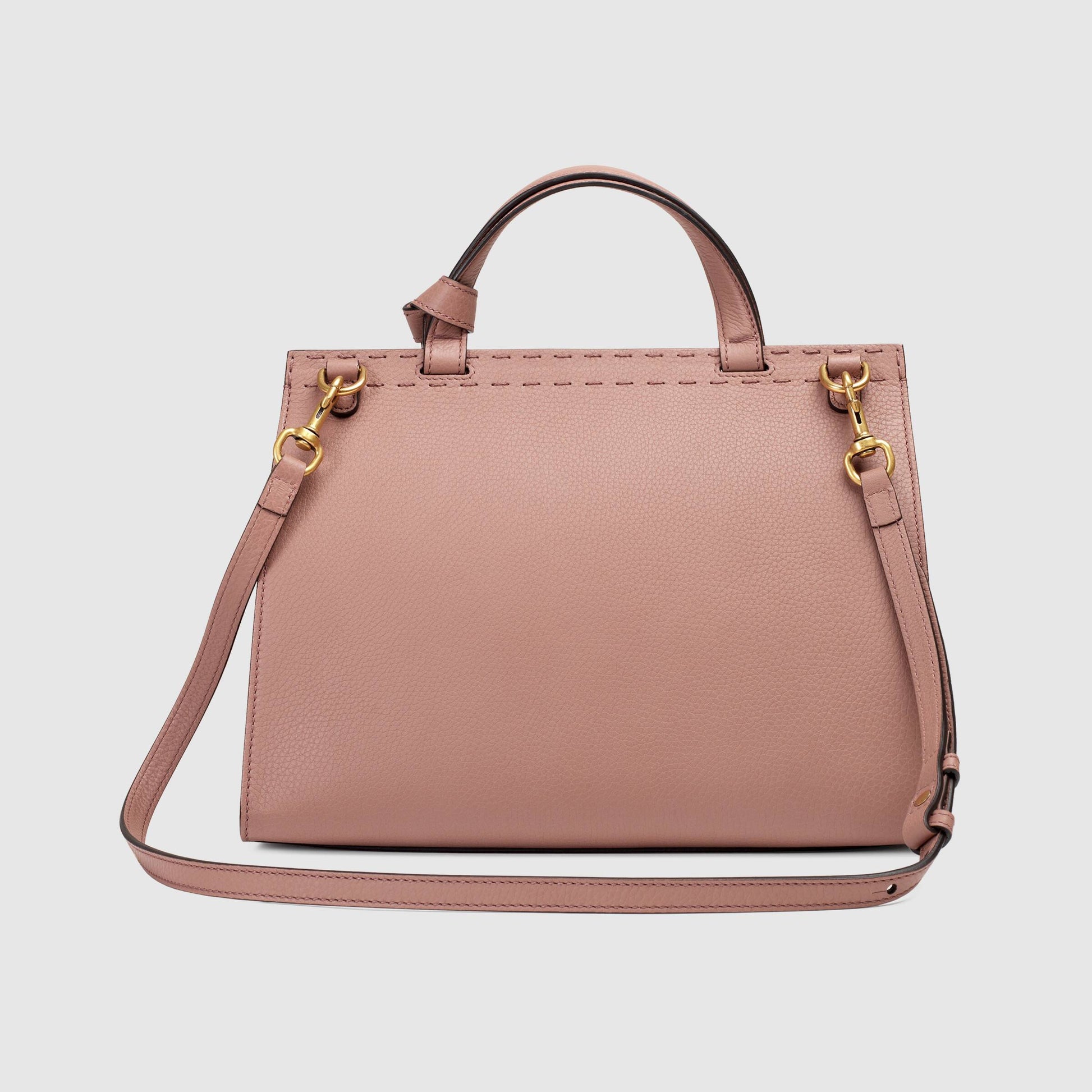 Gucci Monogram Leather Top Handle Crossbody