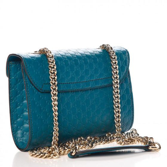 Gucci Monogram Chain Leather Crossbody